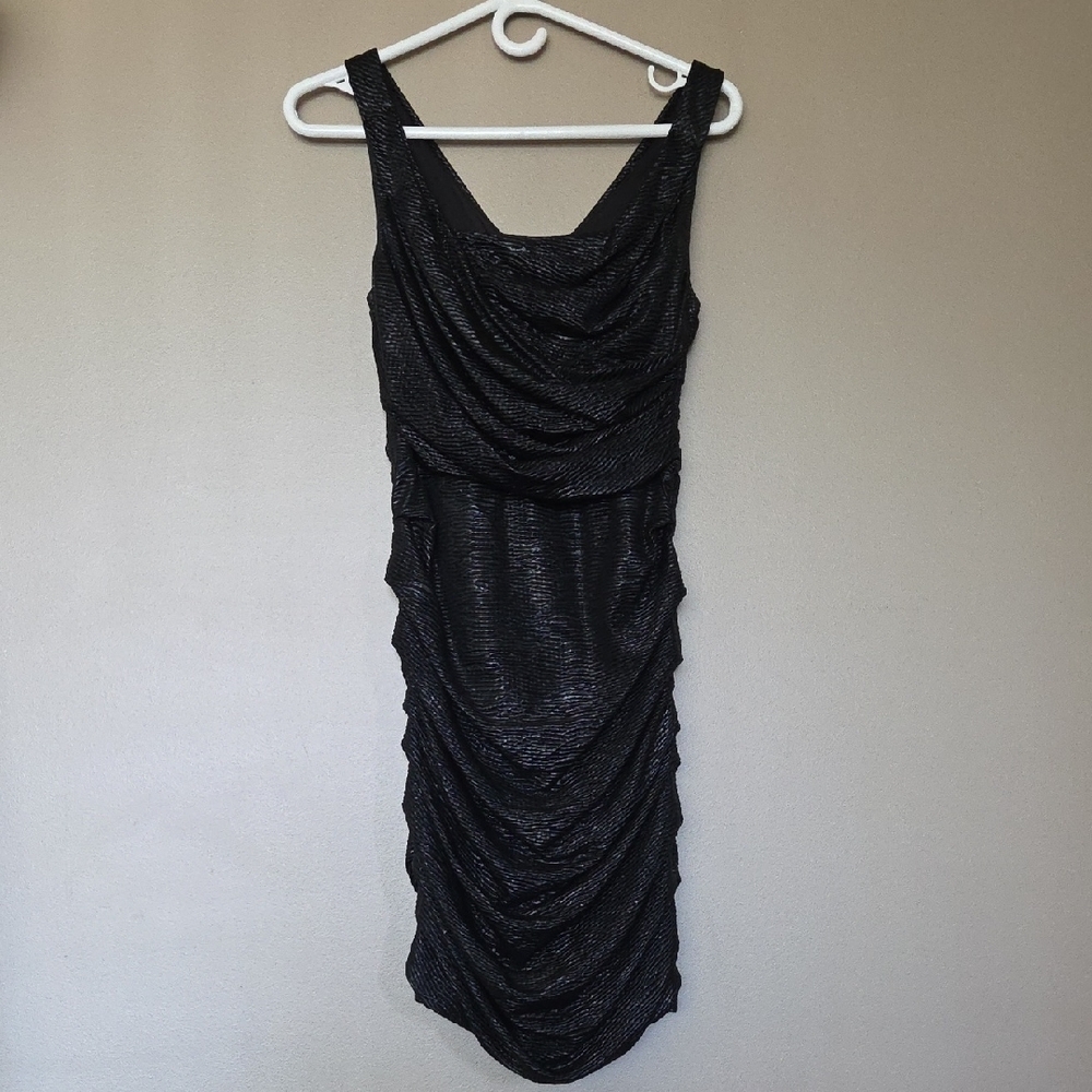 Express Black Ruched Mini Dress Size 4
